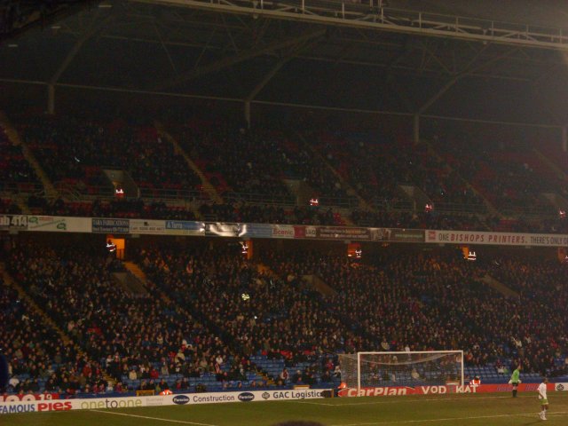 The Holmesdale Road Stand During the Match